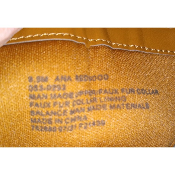 Ana Redwood Boot Womens Size 9.5 M Heel Booties Faux Fur Trim - Picture 10 of 12